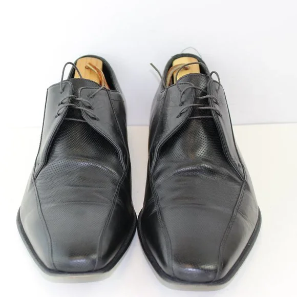 Hugo Boss | Shoes | Hugo Boss Black Leather Men Dress Shoes  display picture 1